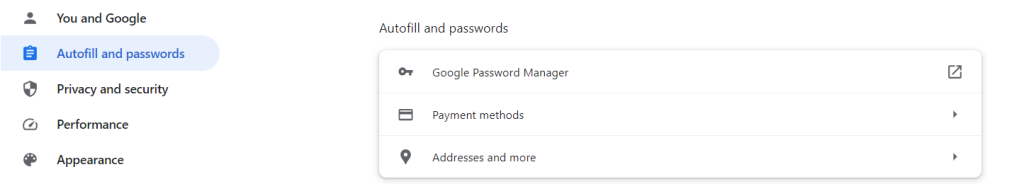 Access his info in the “Password Manager” feature on Google
