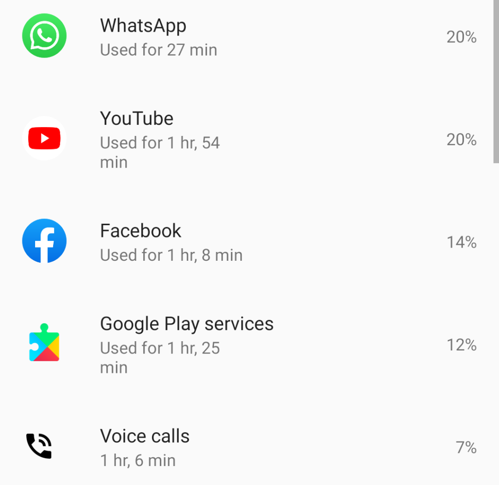 Check his battery usage on Android and iOS