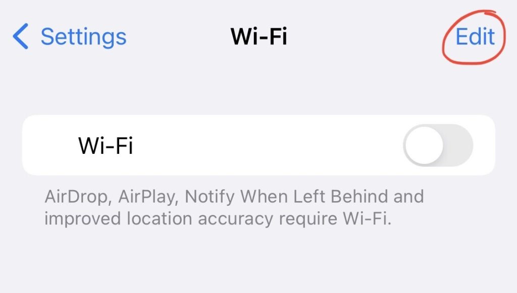 Take a look at your partner’s Network history in Settings.