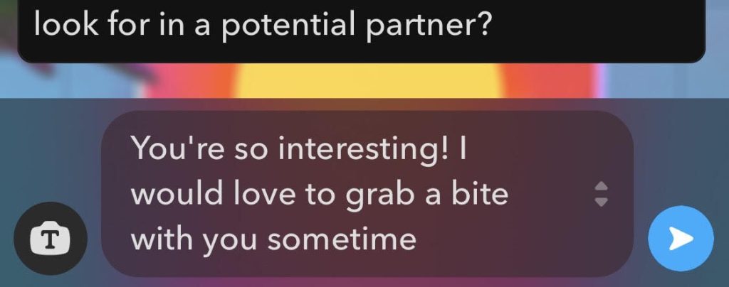 Text your partner from a (fake) Snapchat account
